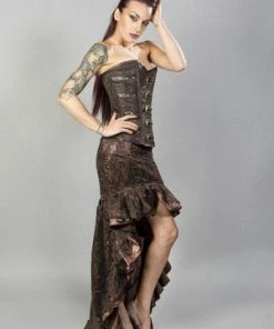 Burleska Helena Skirt In Satin & Lace Overlay 13 Burleska Helena Skirt In Satin & Lace Overlay -GOTHIC SKIRTS Shop helena skirt in satin lace overlay burleska 5 300x