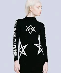 Long Clothing Hexagram Dress