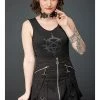 Queen Of Darkness High Waist Skirt With Removable Bondage - SK11-337/20-L