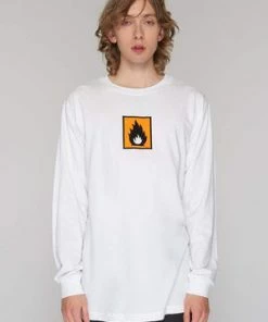 Long Clothing Highly Flammable Long Sleeve T-Shirt - Unisex -GOTHIC SKIRTS Shop highly flammable long sleeve t shirt unisex long clothing 4 300x