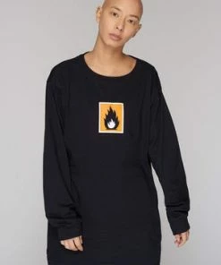 Long Clothing Highly Flammable Long Sleeve T-Shirt - Unisex -GOTHIC SKIRTS Shop highly flammable long sleeve t shirt unisex long clothing 7 300x