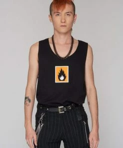 Long Clothing Highly Flammable Vest - Unisex 11 Long Clothing Highly Flammable Vest - Unisex -GOTHIC SKIRTS Shop highly flammable vest unisex long clothing 5 300x