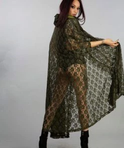 Burleska Hooded Gothic Victorian Cape In Lace -GOTHIC SKIRTS Shop hooded gothic victorian cape in lace burleska 2 300x