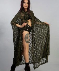 Burleska Hooded Gothic Victorian Cape In Lace -GOTHIC SKIRTS Shop hooded gothic victorian cape in lace burleska 3 300x
