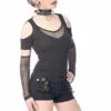 Queen Of Darkness Hot Pants With 2 Front Pockets -GOTHIC SKIRTS Shop hot pants with 2 front pockets queen of darkness 300x