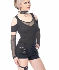 Queen Of Darkness Hot Pants With 2 Front Pockets