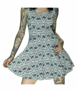 Dr Faust Illuminati Dress With Pentagram Back Mini Dress - Penelope -GOTHIC SKIRTS Shop illuminati dress with pentagram back mini dress penelope dr faust 2 300x