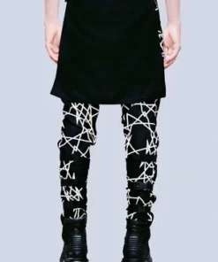 Long Clothing Infinity Clip Pants - Unisex -GOTHIC SKIRTS Shop infinity clip pants unisex long clothing 3 300x
