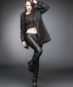 Queen Of Darkness Jacket With Buckle On Collar And Sleeves -GOTHIC SKIRTS Shop jacket with buckle on collar and sleeves queen of darkness 4 300x