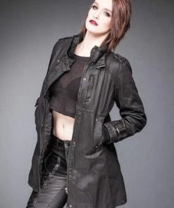 Queen Of Darkness Jacket With Buckle On Collar And Sleeves -GOTHIC SKIRTS Shop jacket with buckle on collar and sleeves queen of darkness 5 300x