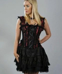 Burleska Jasmin Corset Dress In King Brocade -GOTHIC SKIRTS Shop jasmin corset dress in king brocade burleska 3 300x