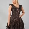 Burleska Jasmin Corset Dress In King Brocade -GOTHIC SKIRTS Shop jasmin corset dress in king brocade burleska 300x