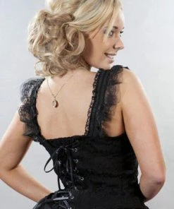 Burleska Jessie Victorian Vintage Top In Lycra And Lace Overlay -GOTHIC SKIRTS Shop jessie victorian vintage top in lycra and lace overlay burleska 4 300x