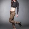 Queen Of Darkness Leopard Jeans With Side Zipper -GOTHIC SKIRTS Shop leopard jeans with side zipper queen of darkness 300x