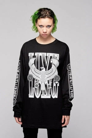 Long Clothing Live Long Eagle Unisex Long Sleeve T-Shirt 4 Long Clothing Live Long Eagle Unisex Long Sleeve T-Shirt - Image 2