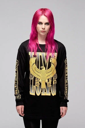 Long Clothing Live Long Eagle Unisex Long Sleeve T-Shirt 7 Long Clothing Live Long Eagle Unisex Long Sleeve T-Shirt - Image 5