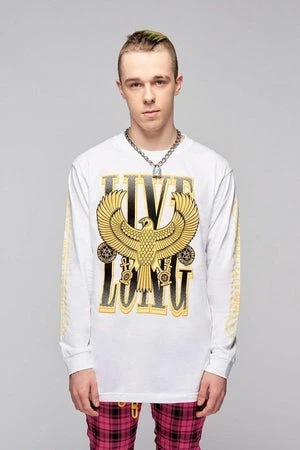 Long Clothing Live Long Eagle Unisex Long Sleeve T-Shirt 9 Long Clothing Live Long Eagle Unisex Long Sleeve T-Shirt - Image 7