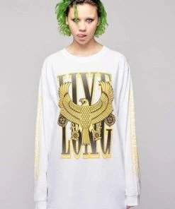 Long Clothing Live Long Eagle Unisex Long Sleeve T-Shirt 20 Long Clothing Live Long Eagle Unisex Long Sleeve T-Shirt -GOTHIC SKIRTS Shop live long eagle unisex long sleeve t shirt long clothing 9 300x