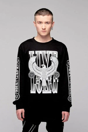 Long Clothing Live Long Eagle Unisex Long Sleeve T-Shirt 3 Long Clothing Live Long Eagle Unisex Long Sleeve T-Shirt