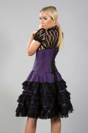 Burleska Lolita Knee Length Skirt In Taffeta 10 Burleska Lolita Knee Length Skirt In Taffeta - Image 8