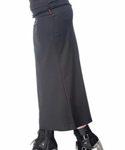 Queen Of Darkness Long Skirt With Removable Pocket Slit -GOTHIC SKIRTS Shop long skirt with removable pocket slit queen of darkness 4 300x