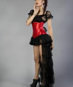 Burleska Maya Bustle Skirt In Net -GOTHIC SKIRTS Shop maya bustle skirt in net burleska 3 300x