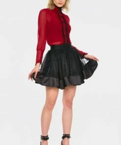 Jawbreaker Mesh Mini Skirt -GOTHIC SKIRTS Shop mesh mini skirt jawbreaker 7 300x