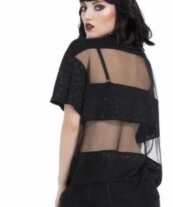 Jawbreaker Mini Skulls Oversized Top -GOTHIC SKIRTS Shop mini skulls oversized top jawbreaker 5 300x