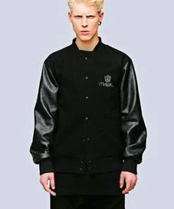 Long Clothing Mishka Chain Varsity Jacket - Unisex -GOTHIC SKIRTS Shop mishka chain varsity jacket unisex long clothing 3 300x