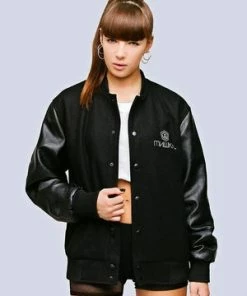 Long Clothing Mishka Chain Varsity Jacket - Unisex -GOTHIC SKIRTS Shop mishka chain varsity jacket unisex long clothing 4 300x