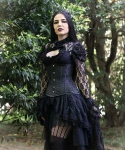 Burleska Morgana Underbust Steel Boned Corset In King Brocade & Taffeta -GOTHIC SKIRTS Shop morgana underbust steel boned corset in king brocade taffeta burleska 3 300x