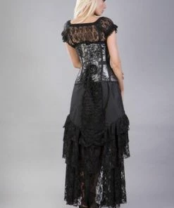 Burleska Morgana Underbust Steel Boned Corset In King Brocade & Taffeta -GOTHIC SKIRTS Shop morgana underbust steel boned corset in king brocade taffeta burleska 5 300x