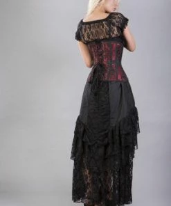 Burleska Morgana Underbust Steel Boned Corset In King Brocade & Taffeta -GOTHIC SKIRTS Shop morgana underbust steel boned corset in king brocade taffeta burleska 8 300x