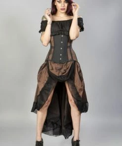 Burleska Morgana Underbust Steel Boned Corset In Taffeta 14 Burleska Morgana Underbust Steel Boned Corset In Taffeta -GOTHIC SKIRTS Shop morgana underbust steel boned corset in taffeta burleska 4 300x