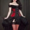Burleska Morgana Underbust Steel Boned Corset In Taffeta 2 Burleska Morgana Underbust Steel Boned Corset In Taffeta -GOTHIC SKIRTS Shop morgana underbust steel boned corset in taffeta burleska 300x