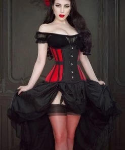 Burleska Morgana Underbust Steel Boned Corset In Taffeta