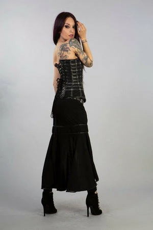 Burleska New Aphrodites C-locks Overbust In Black Twill And Black Matte 4 Burleska New Aphrodites C-locks Overbust In Black Twill And Black Matte - Image 2