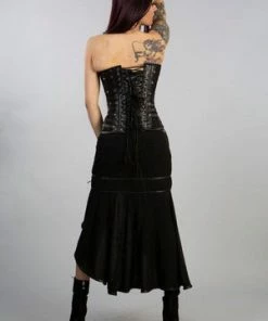 Burleska New Aphrodites C-locks Overbust In Black Twill And Black Matte 9 Burleska New Aphrodites C-locks Overbust In Black Twill And Black Matte -GOTHIC SKIRTS Shop new aphrodites c locks overbust in black twill and black matte burleska 4 300x