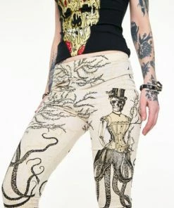 Jawbreaker Octolady Print Leggings -GOTHIC SKIRTS Shop octolady print leggings jawbreaker 5 300x