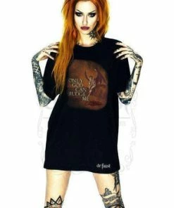 Dr Faust Only God Can Judge Me Black T-Shirt - Aubrielle