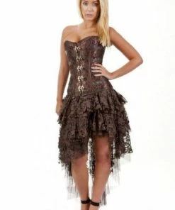 Burleska Ophelie Burlesque High Low Skirt In Lace 8 Burleska Ophelie Burlesque High Low Skirt In Lace -GOTHIC SKIRTS Shop ophelie burlesque high low skirt in lace burleska 3 300x