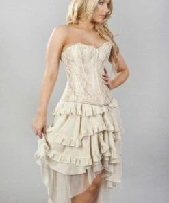 Burleska Ophelie Long Burlesque Skirt In Chiffon -GOTHIC SKIRTS Shop ophelie long burlesque skirt in chiffon burleska 7 300x