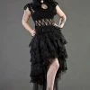 Burleska Ophelie Long Gothic Skirt In Black Lace