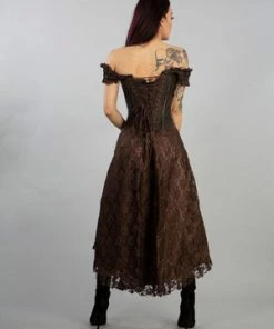 Burleska Passion Corset Dress In King Brocade -GOTHIC SKIRTS Shop passion corset dress in king brocade burleska 6 300x