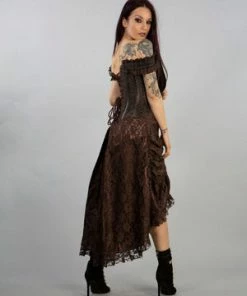 Burleska Passion Corset Dress In King Brocade -GOTHIC SKIRTS Shop passion corset dress in king brocade burleska 8 300x