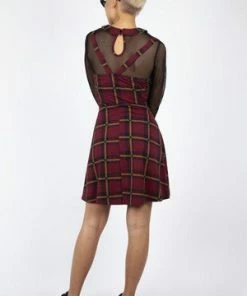 Jawbreaker Passionate By Nature Plaid Overall Dress -GOTHIC SKIRTS Shop passionate by nature plaid overall dress jawbreaker 5 300x