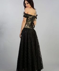 Burleska Paula Victorian Corset Dress In King Brocade -GOTHIC SKIRTS Shop paula victorian corset dress in king brocade burleska 2 300x