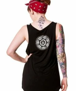 GOTHIC SKIRTS Shop -GOTHIC SKIRTS Shop pentagram black vest shirt banned 2 300x