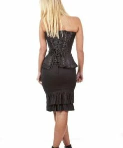 Burleska Petra Zip Long Line Overbust Burlesque Corset In King Brocade -GOTHIC SKIRTS Shop petra zip long line overbust burlesque corset in king brocade burleska 16 300x