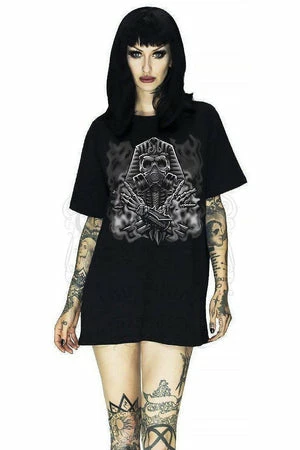 Dr Faust Pharaoh Mummy Black T-Shirt - Ariella 3 Dr Faust Pharaoh Mummy Black T-Shirt - Ariella